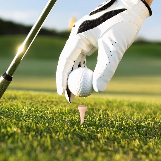 100 Stuks Biologisch Afbreekbare Golf T-shirts van Hout - 70mm Lange Golf Tees voor Driver en Golfmat — afbeelding 5