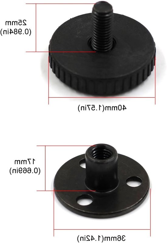 Verstelbare Meubelpoten 27-40mm, Hoogte verstelbare Steunpoot voor Bedframe en Tafels, Antivibratie en Krasbestendige Ondersteuning — afbeelding 5