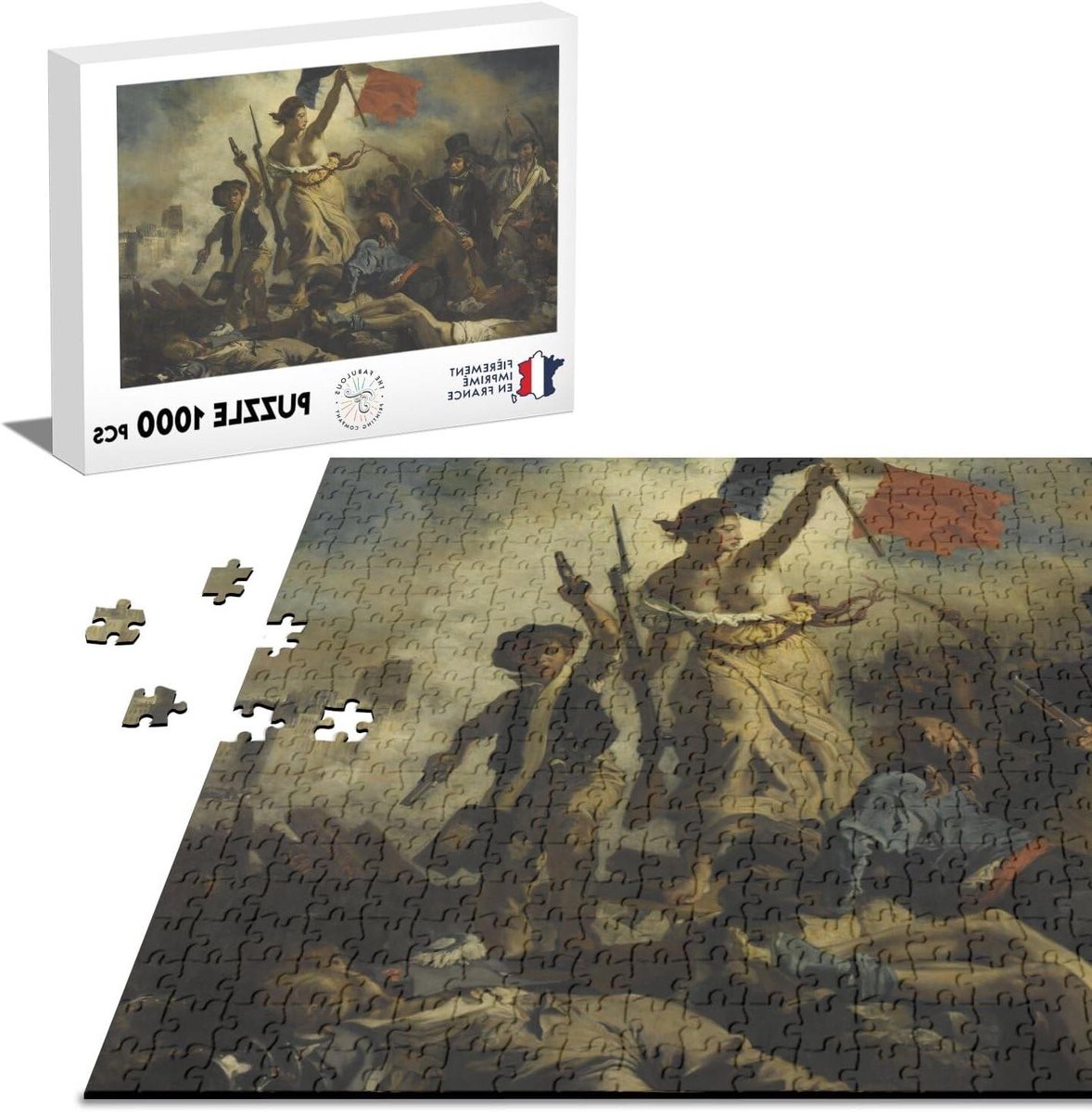 Puzzel 1000 stukjes - Legpuzzel Kunst - Ontspannen Vrije Tijd - Gedrukt in Frankrijk - 68 x 48 cm - Multicolor