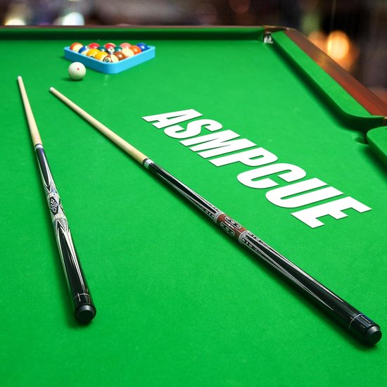 Pool keu stick - Biljartkeu esdoorn - Biljarttafel sporten - 13 mm tips - 58 Inches - Zwart — afbeelding 5