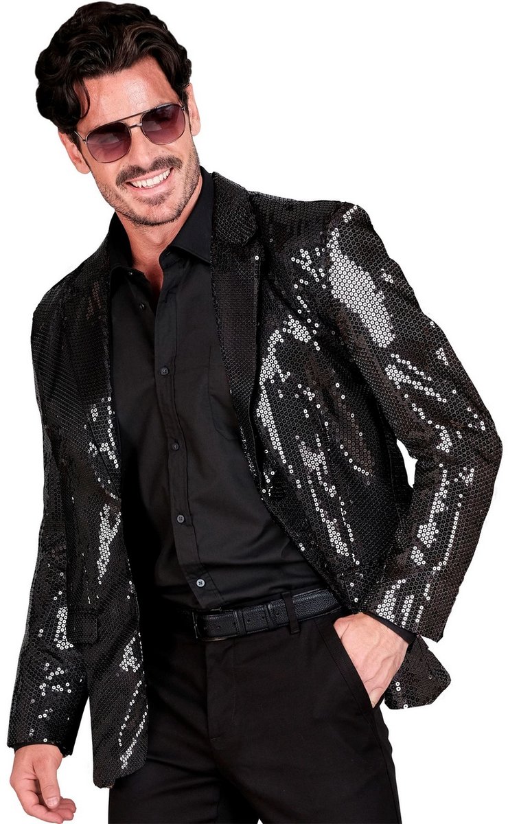 Pailletten Colbert Glam Fest Man