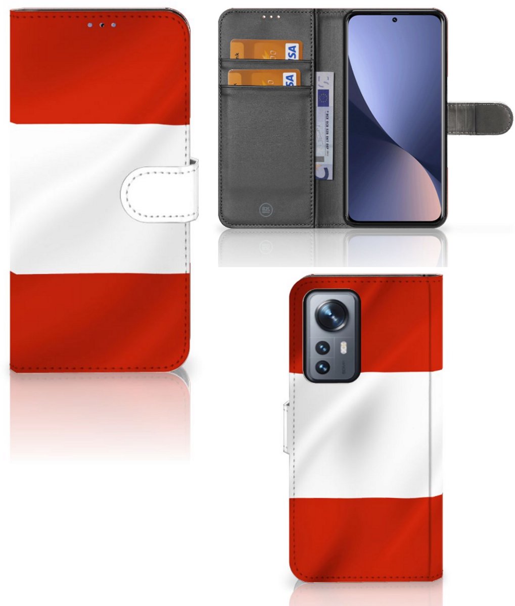 Xiaomi 12 Pro Bookstyle Case Oostenrijk