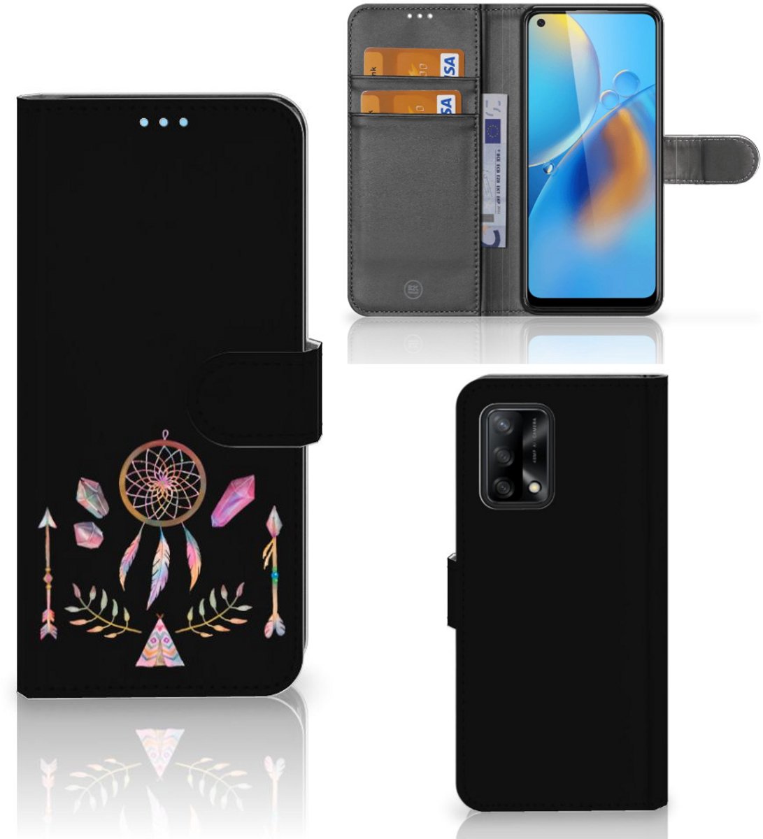 OPPO A74 4G Leuk Hoesje Boho Dreamcatcher