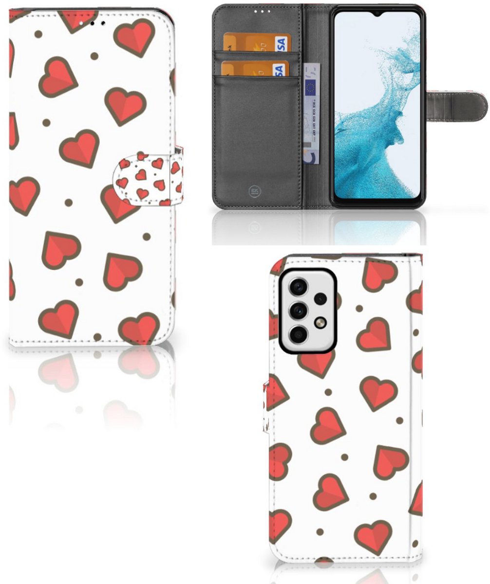 Samsung Galaxy A23 Telefoon Hoesje Hearts