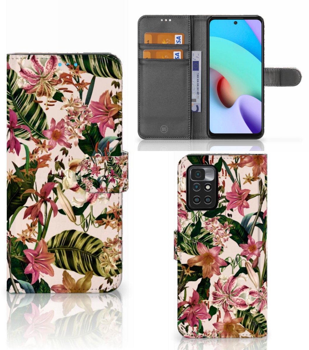 Xiaomi Redmi 10 Hoesje Flowers
