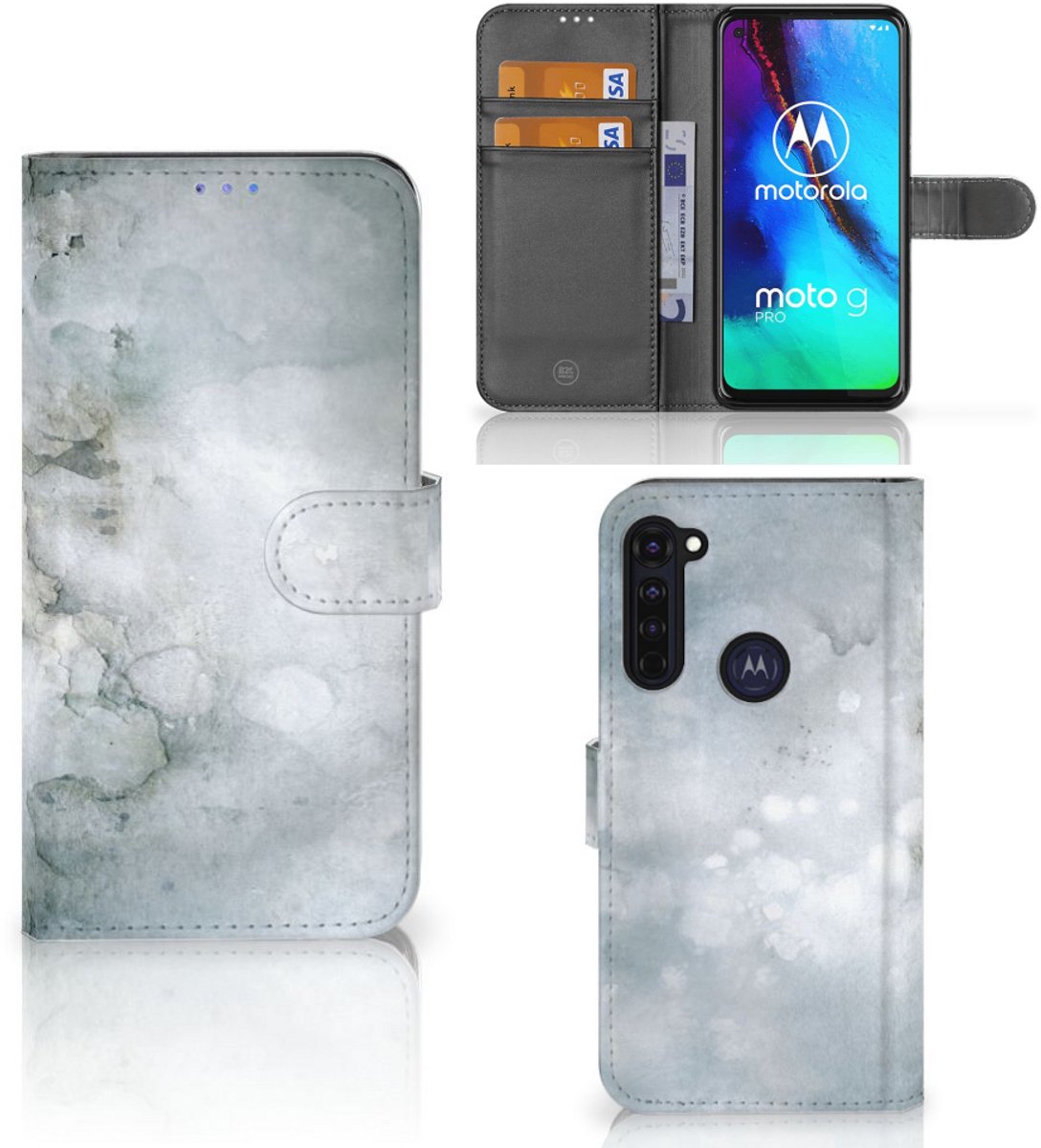 Hoesje Motorola Moto G Pro Painting Grey