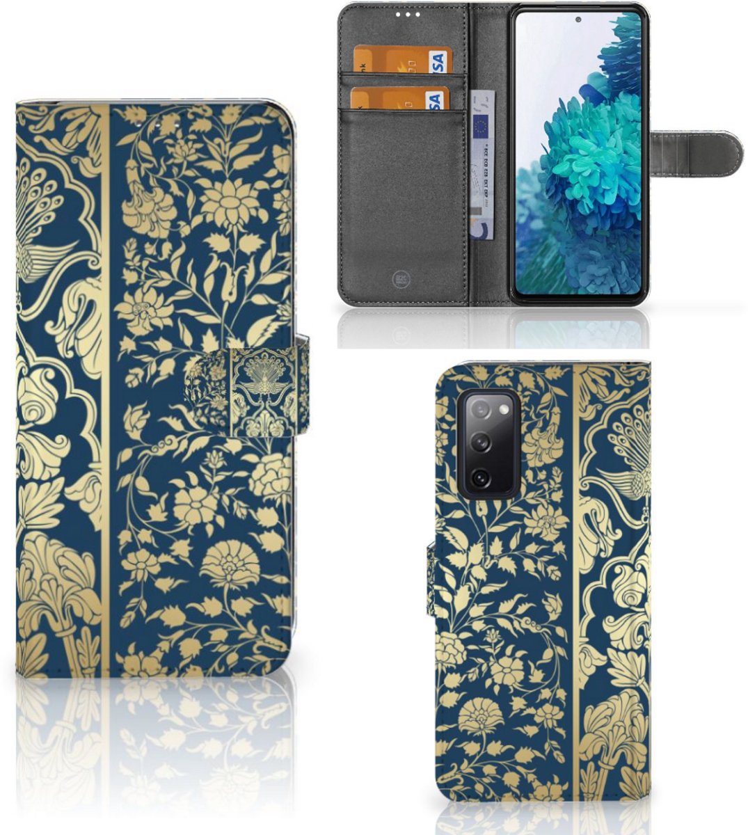 Samsung Galaxy S20 FE Hoesje Beige Flowers