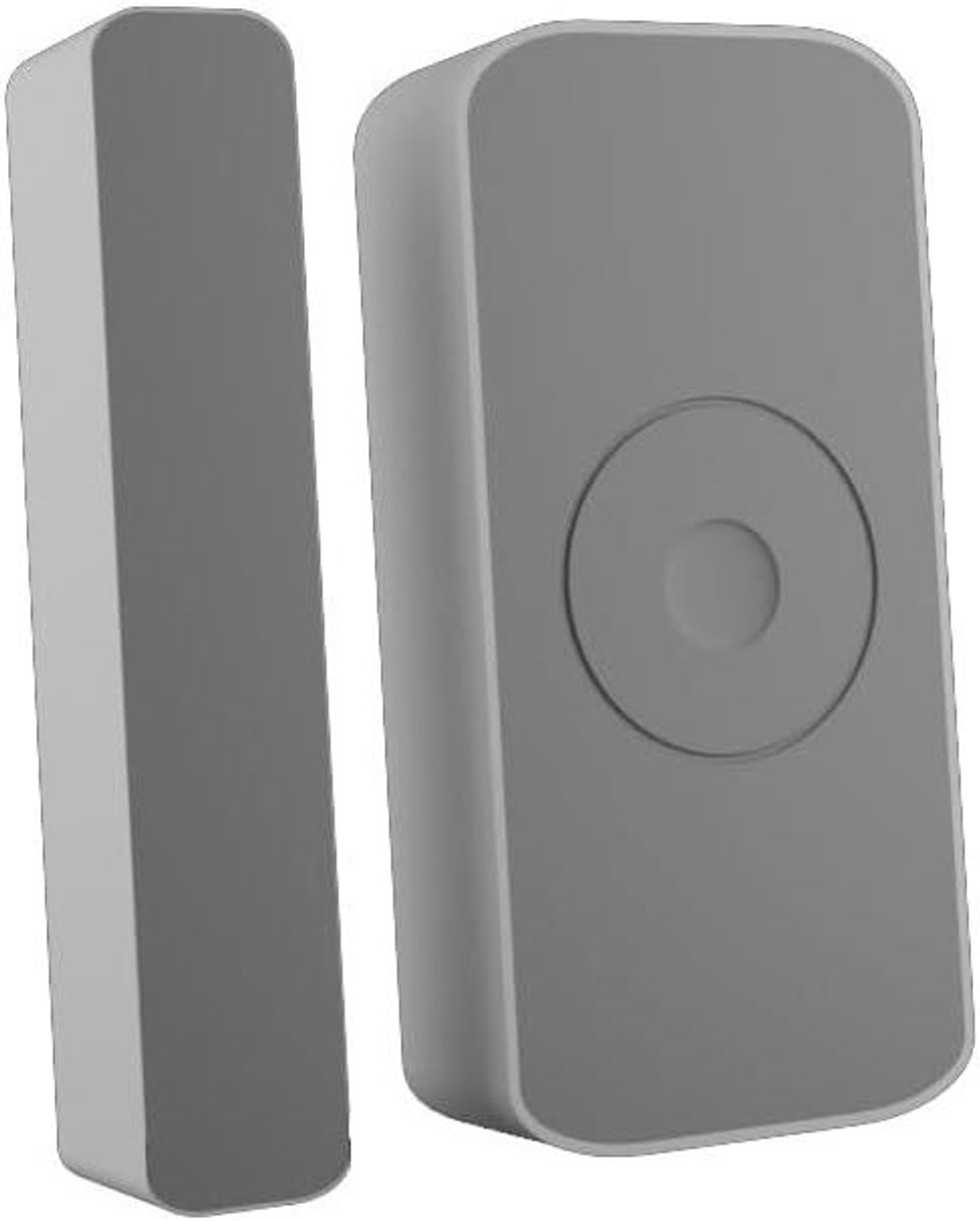 Deur en Raam Sensor - Contact Sensor - Woningbeveiliging - ZigBee 2 MQTT Compatibel - Standaard Formaat - Grijs