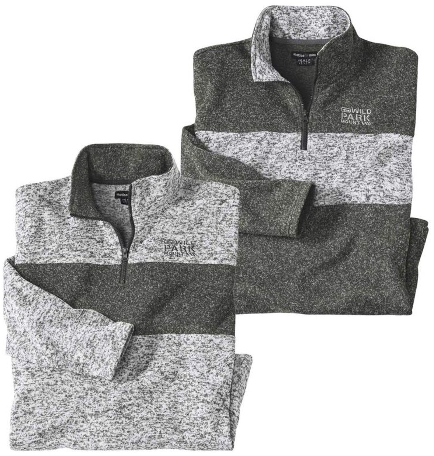 ATLAS FOR MEN - Set van 2 gemêleerde sweaters Rockies - Heren - Verkrijgbaar in grote maten - M