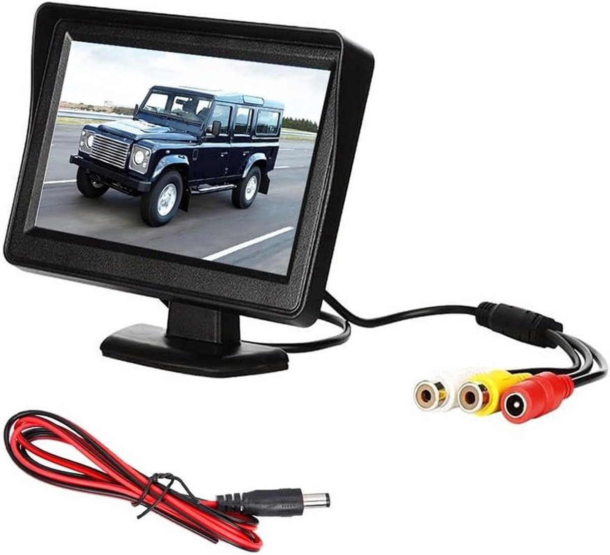 Achteruitrijcamera Kit - Parkeerhulp Monitor - Veilig Parkeren - 4.3 Inch LCD Scherm - Universele Montage - Zwart