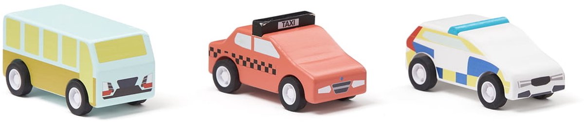 Kids Concept pull back auto set van drie - Aiden