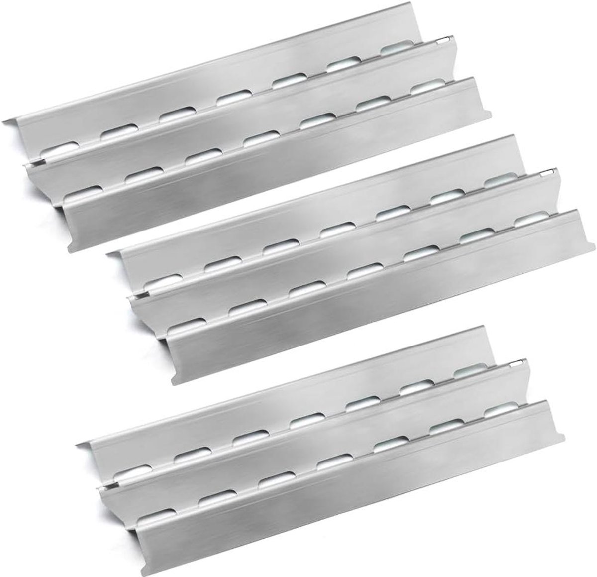 Hitteplaat Grill Vervanging Warmteplaat Grillonderdeel Grill Gerechten Bereiden Roestvrij Staal 34.9 x 15 cm Zilver