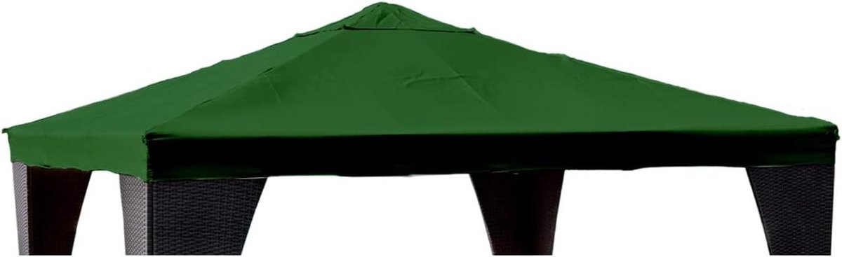 Vervangend Zeil Tuinpaviljoen - Paviljoenhoes Polyester - Bescherming Tuinpaviljoen - Met Airvent - 3 x 3 m - Groen