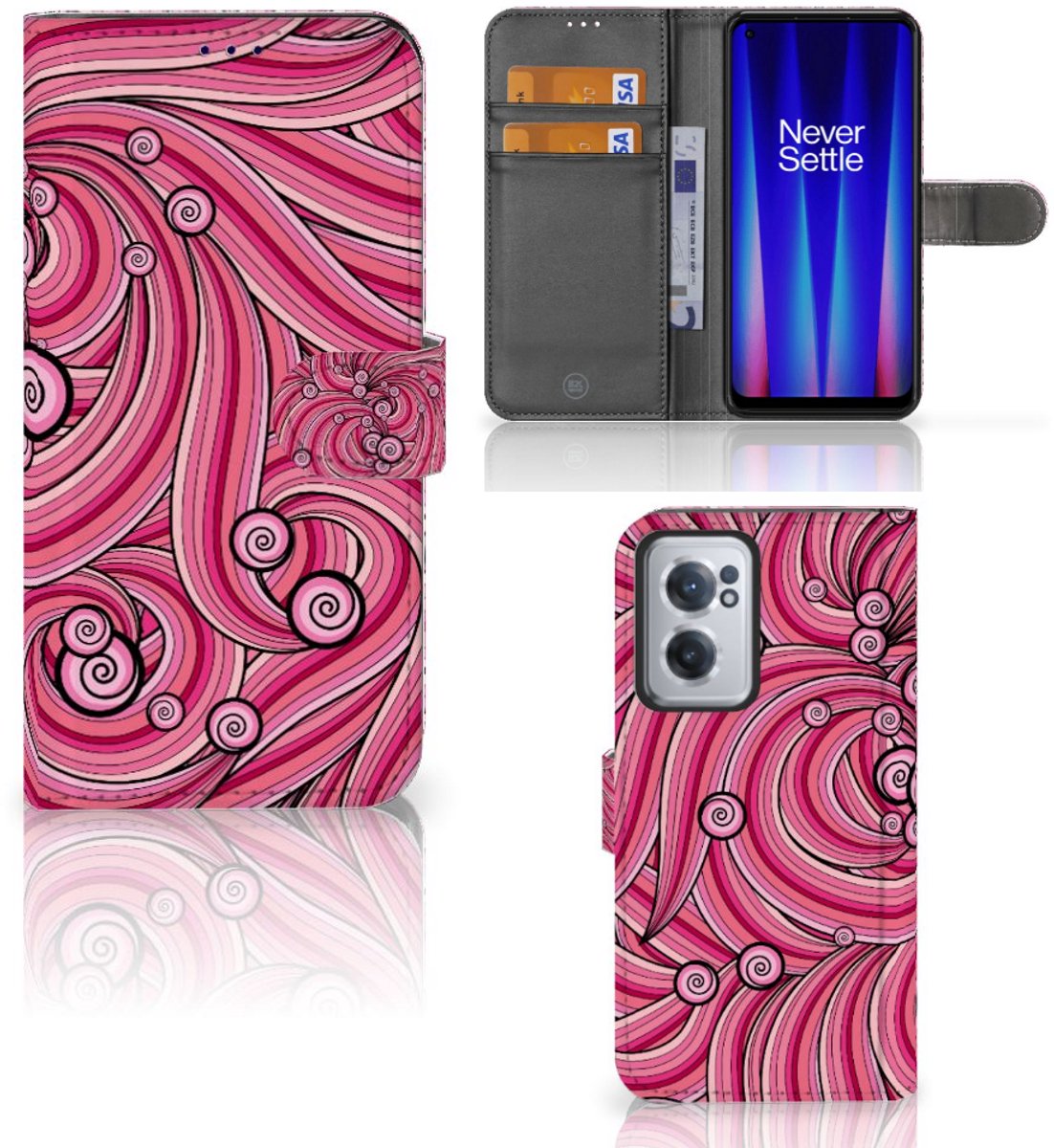 OnePlus Nord CE 2 Hoesje Swirl Pink