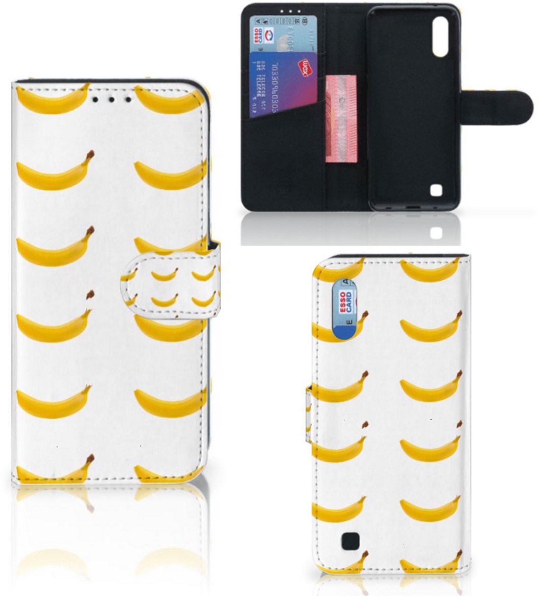 Samsung Galaxy M10 Book Cover Banana