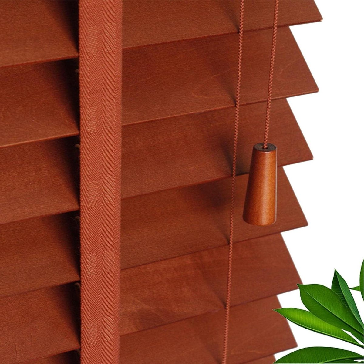 Jaloezieën 50mm Lamellen,Jaloezieën Venetian Hout Voor Ramen 50cm 60cm 70cm 80cm 90cm 100cm 120cm Breed,Verduisterende Rolluiken,Privacy Gor