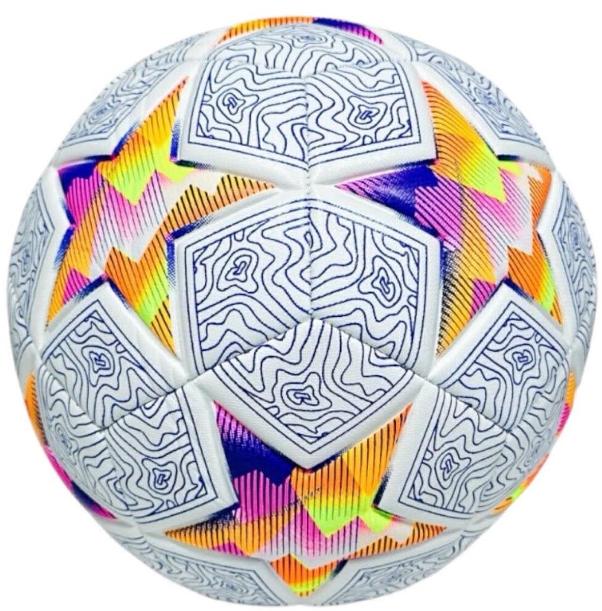 Soccer Star - Voetbal - Professionele Wedstrijdbal – Officiële Maat 5 bal, 380gram - PU/TPU Leer - Football