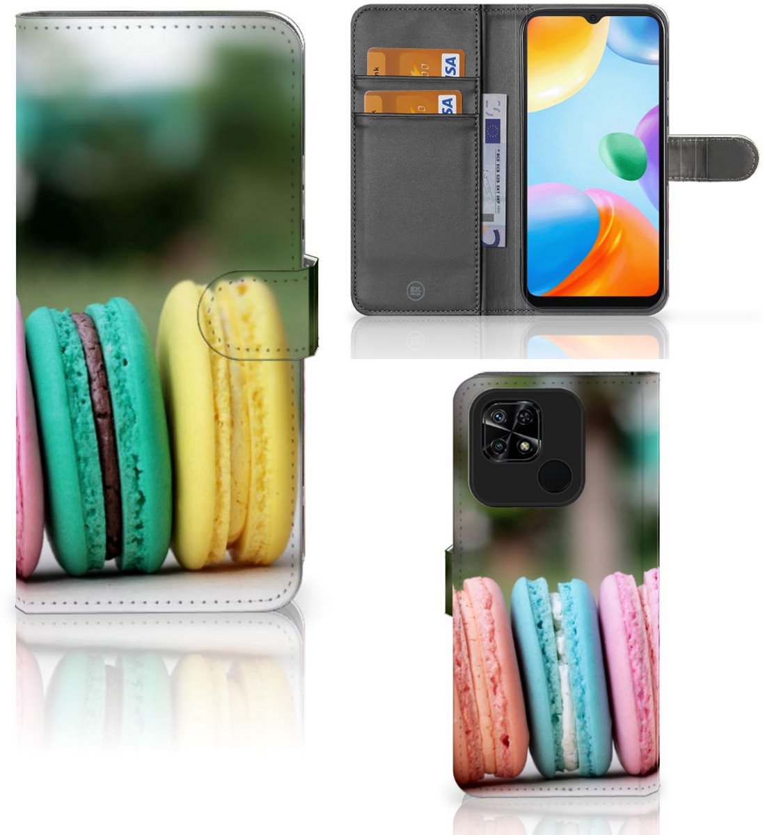 Xiaomi Redmi 10C Book Cover Macarons