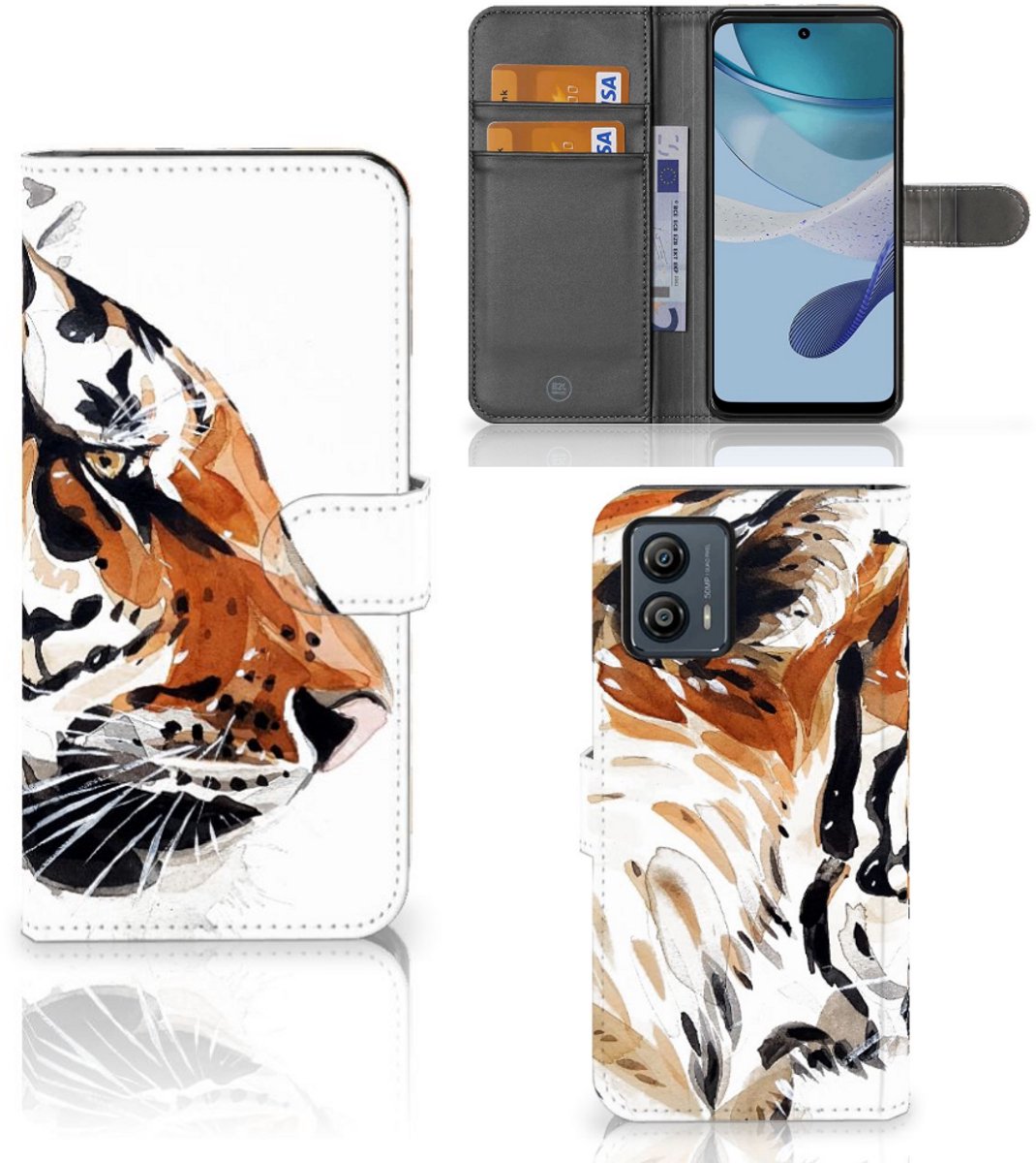 Hoesje Motorola Moto G53 Watercolor Tiger