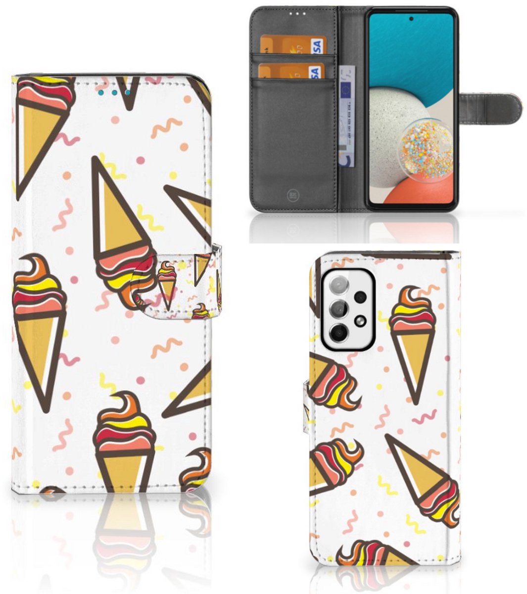 Samsung Galaxy A73 5G Book Cover Icecream