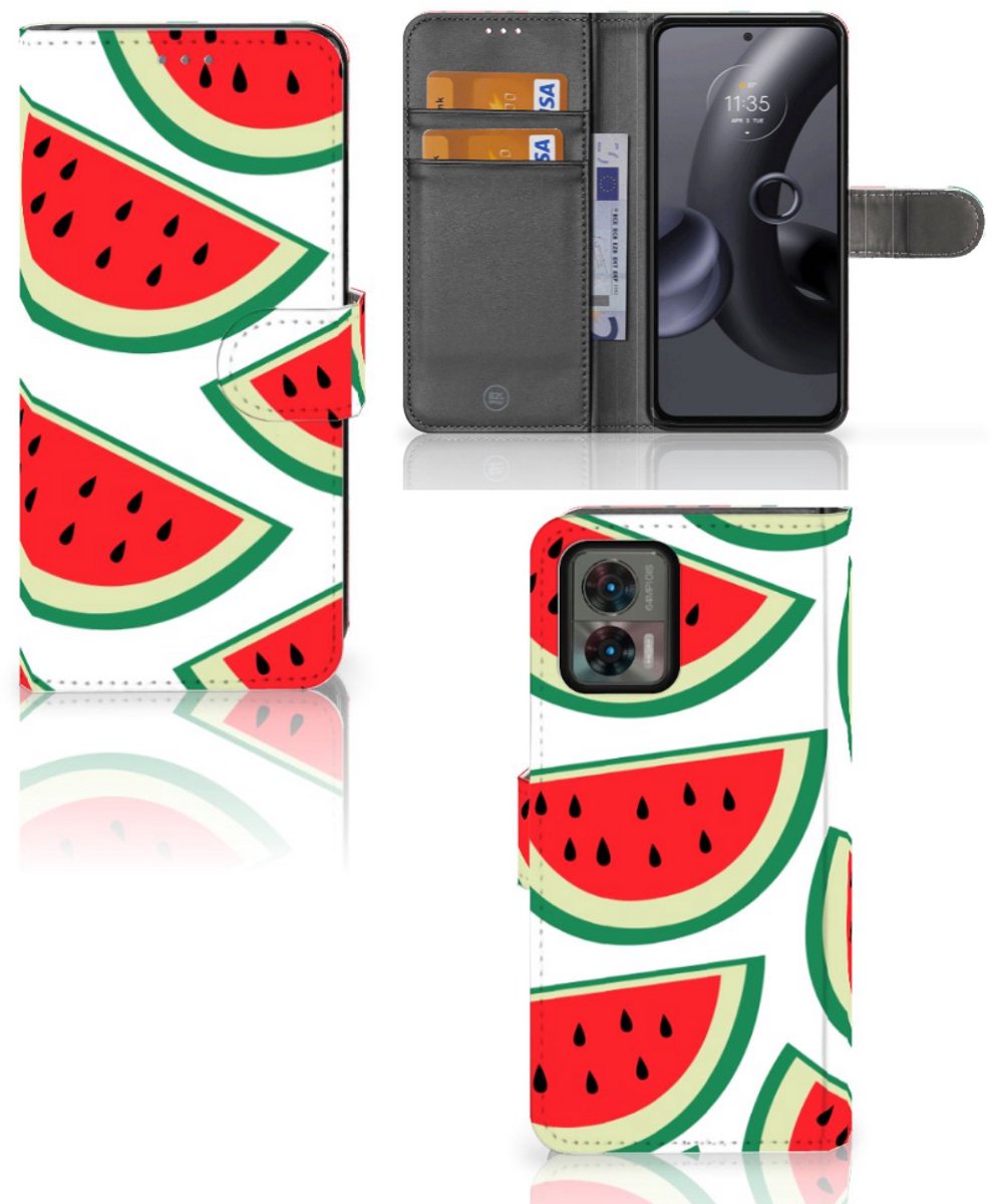 Motorola Edge 30 Neo Book Cover Watermelons