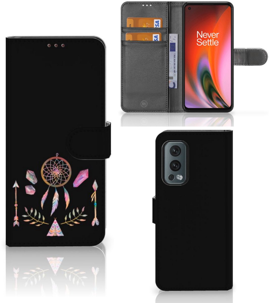 OnePlus Nord 2 5G Leuk Hoesje Boho Dreamcatcher