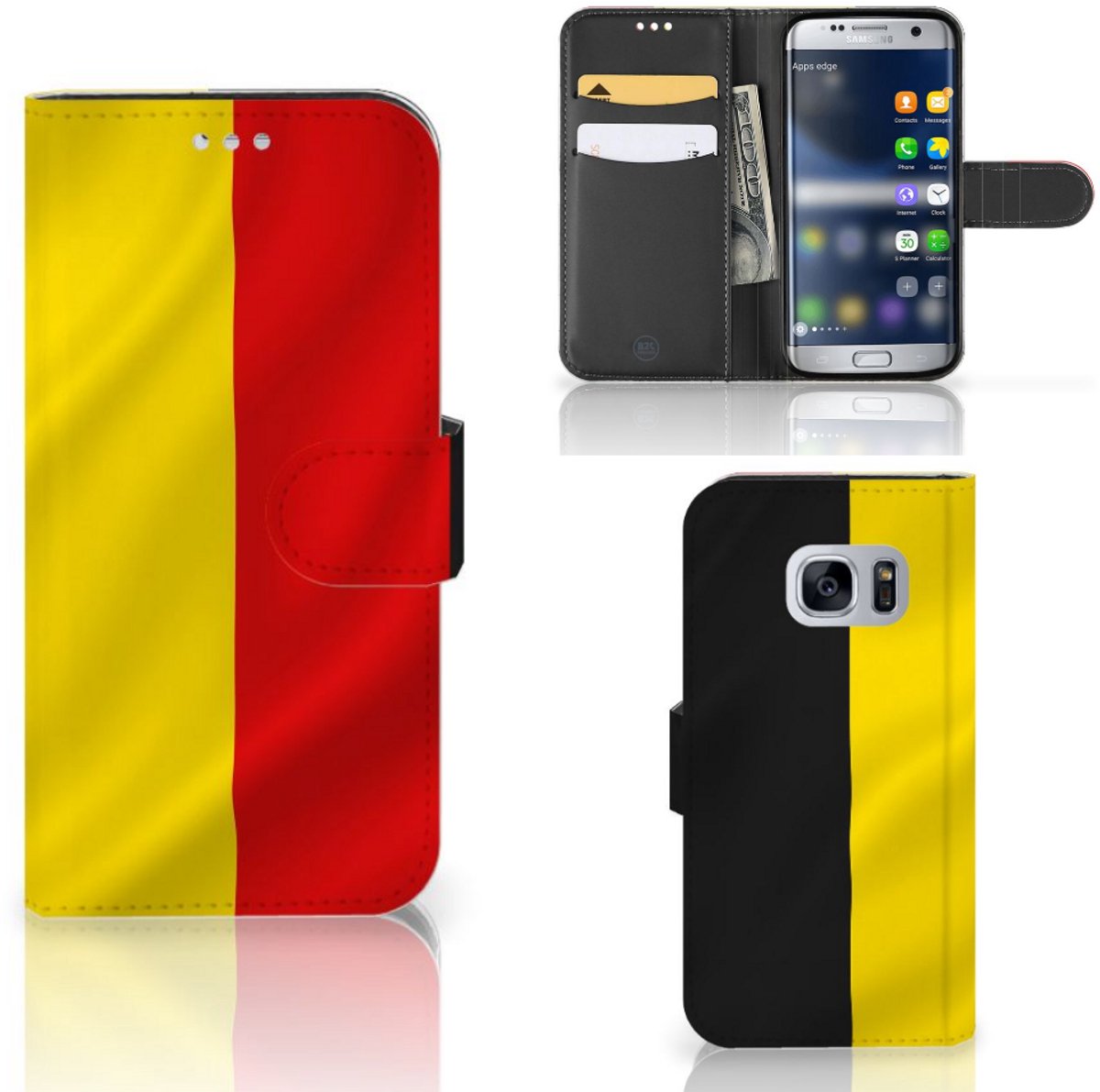 Samsung Galaxy S7 Bookstyle Case Belgische Vlag