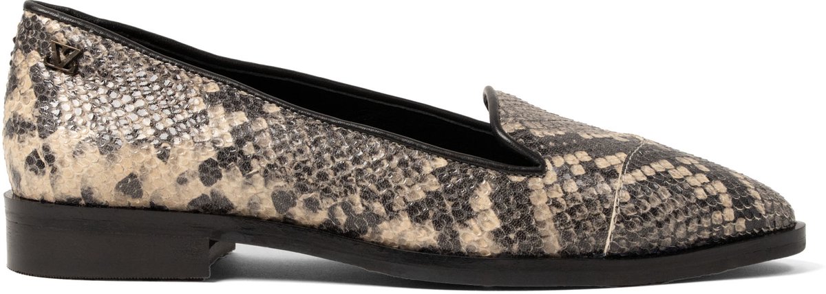 Lazamani - Flora Dames Ballerina Flats Leer Offwhite - Maat 36