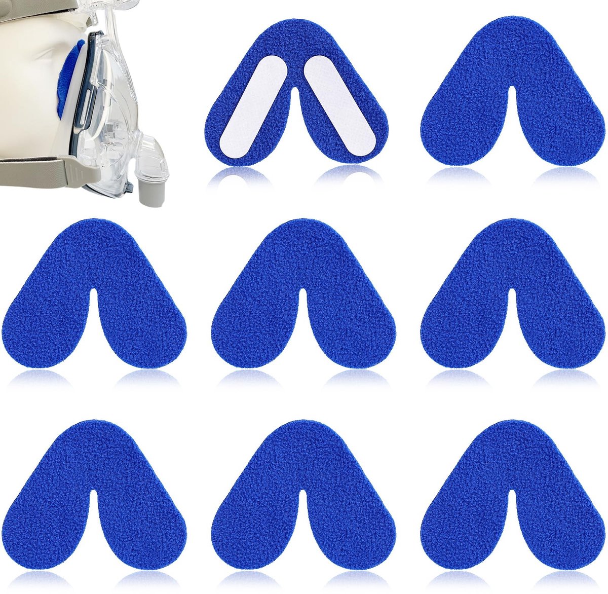 Cosensi - Mask Nose Pads - Neus Pads - Wasbaar en herbruikbaar - Blauw - Bescherming - Comfortabel en zacht - Geschikt voor alle apparaten