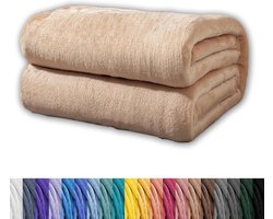 Verzwaringsdeken Pluche - Gewogen Deken Fleece - Ontspanning comfort - Dubbelzijdig dik - 90 x 300 cm - Khaki