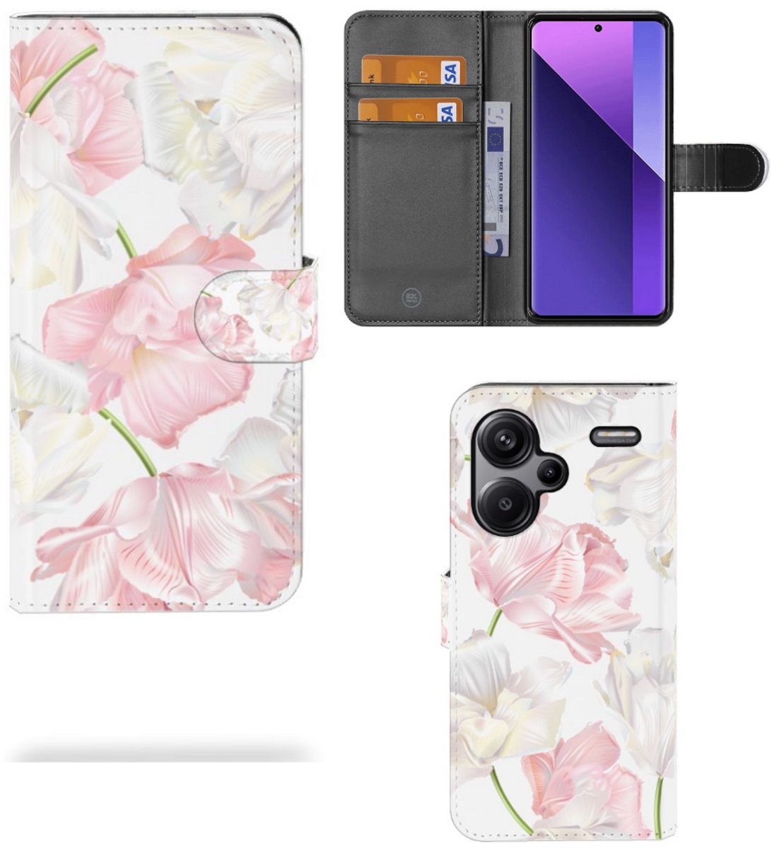 Xiaomi Redmi Note 13 Pro Plus Hoesje Lovely Flowers