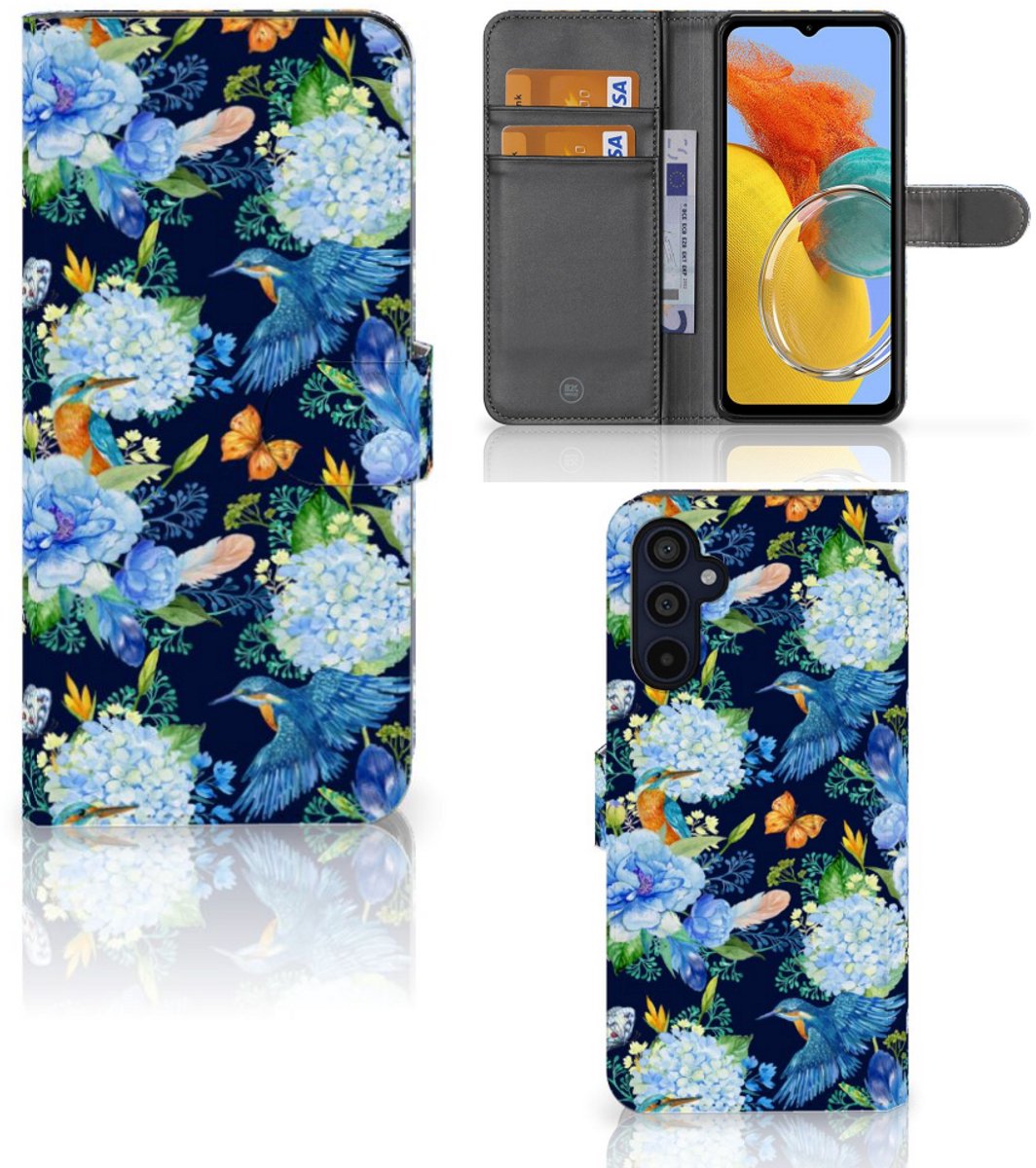 Telefoonhoesje met Pasjes voor Samsung Galaxy M14 IJsvogel