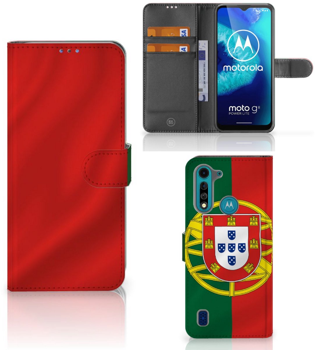 Motorola G8 Power Lite Bookstyle Case Portugal