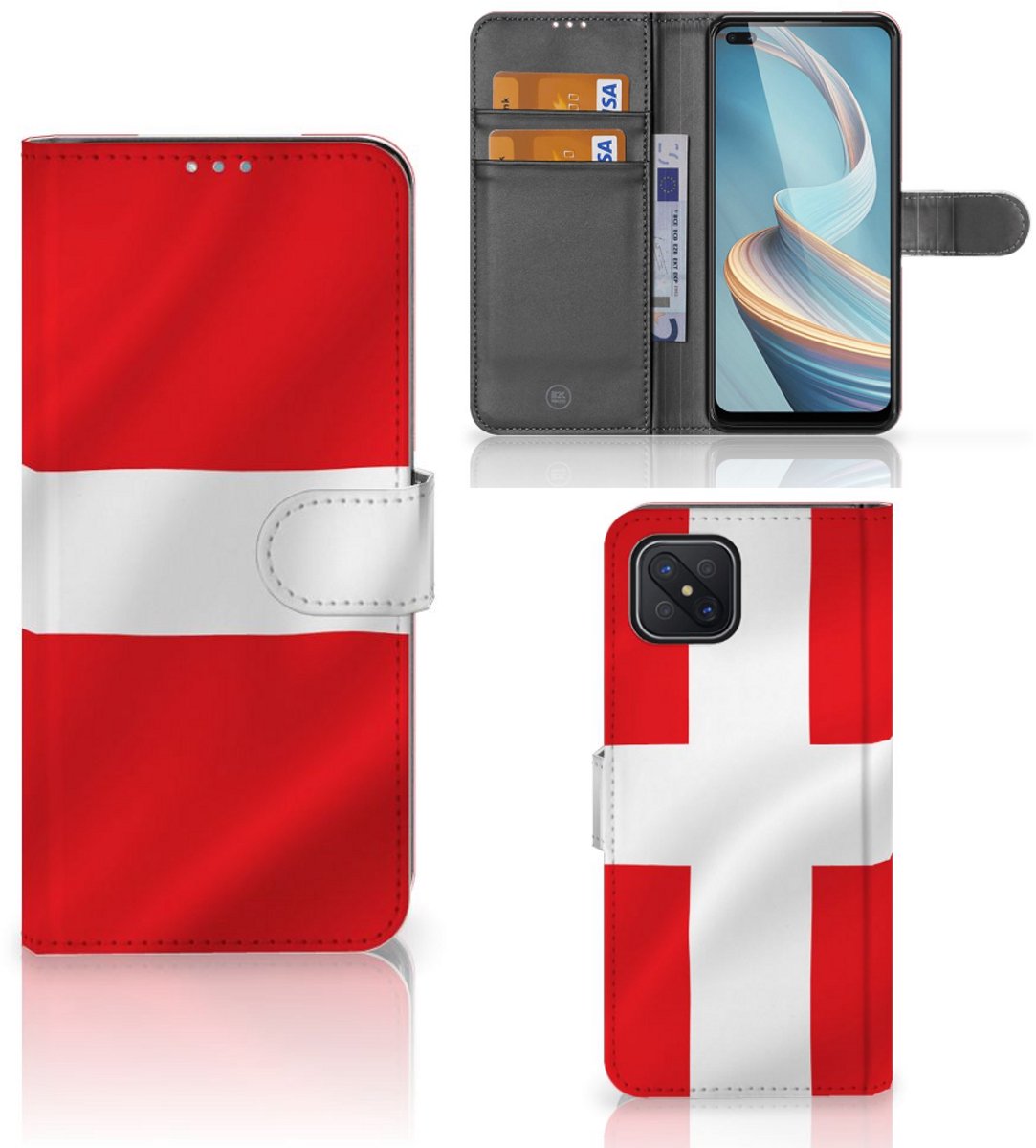 OPPO Reno4 Z Bookstyle Case Denemarken