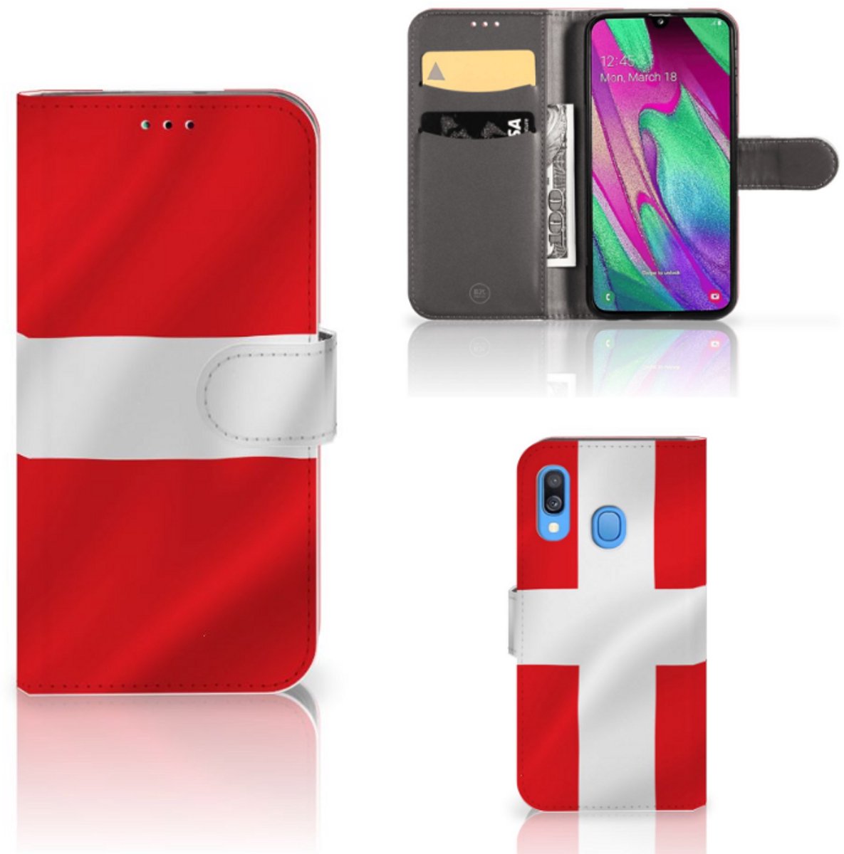 Samsung Galaxy A40 Bookstyle Case Denemarken