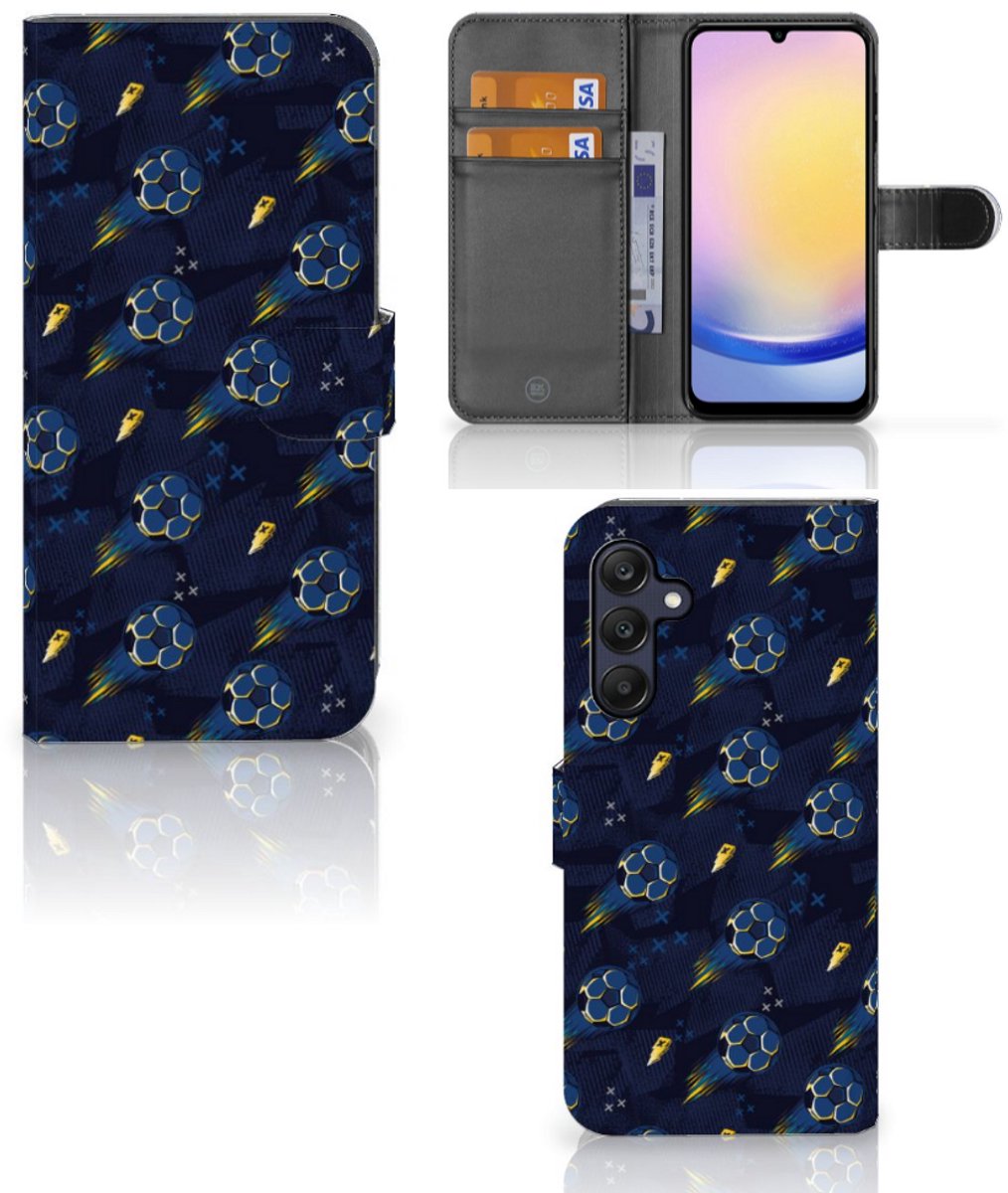 Boekhoesje voor Telefoon Hoesje voor Samsung Galaxy A25 Voetbal