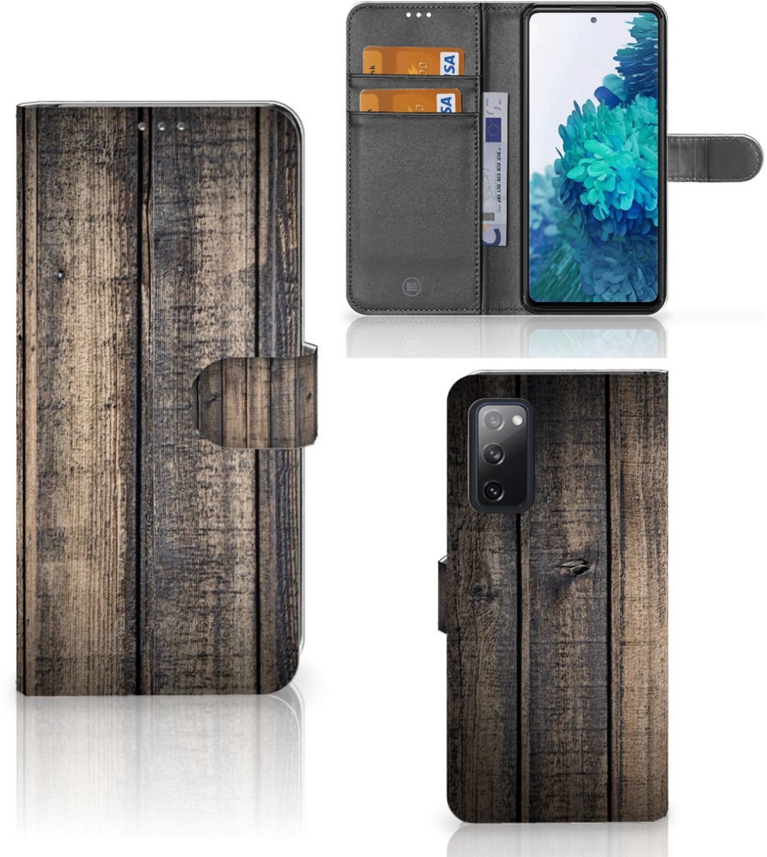 Samsung Galaxy S20 FE Book Style Case Steigerhout