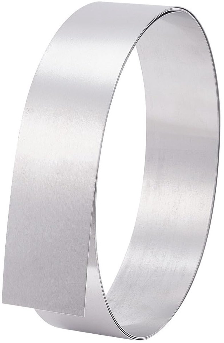 Aluminium Folie Rol 2 m Flexibele Metaalstrip 1060° 0.5 mm x 5 cm Geschikt voor Tuin en Creatieve Projecten