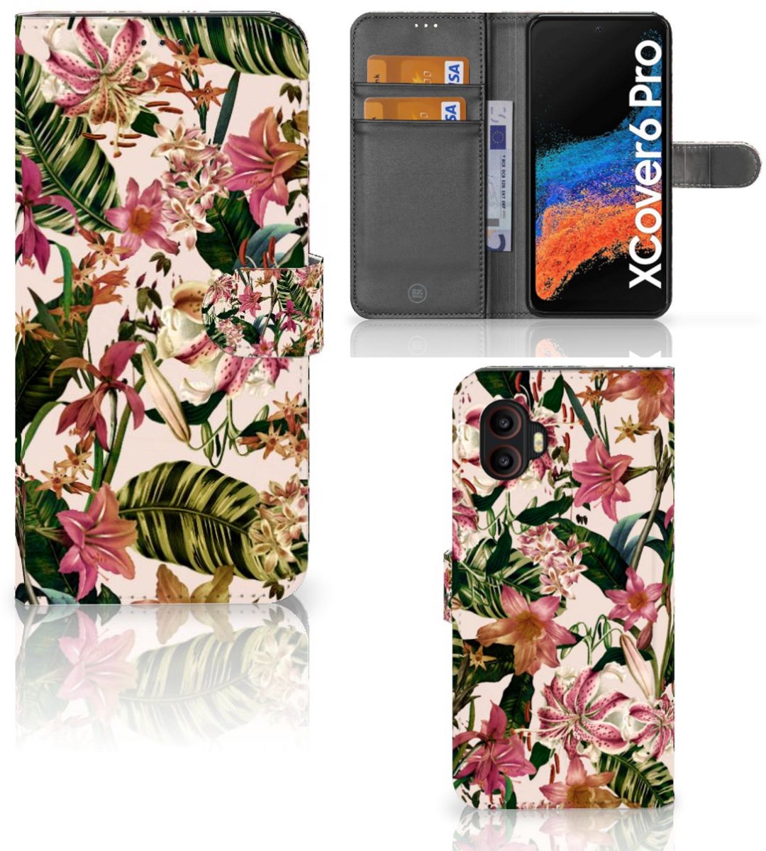 Samsung Galaxy Xcover 6 Pro Hoesje Flowers
