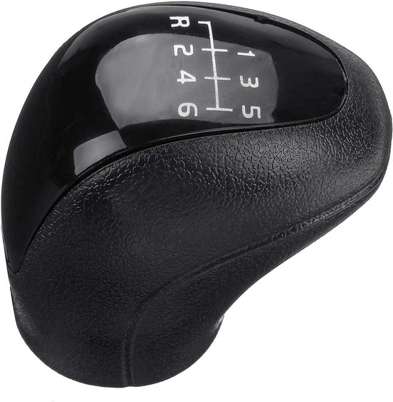 Schakelpookknop Handmatig - Versnellingspook Hoofd - Soepel Schakelen - 6 Versnellingen Gegraveerd - 11 mm Binnendiameter - Zwart — afbeelding 5