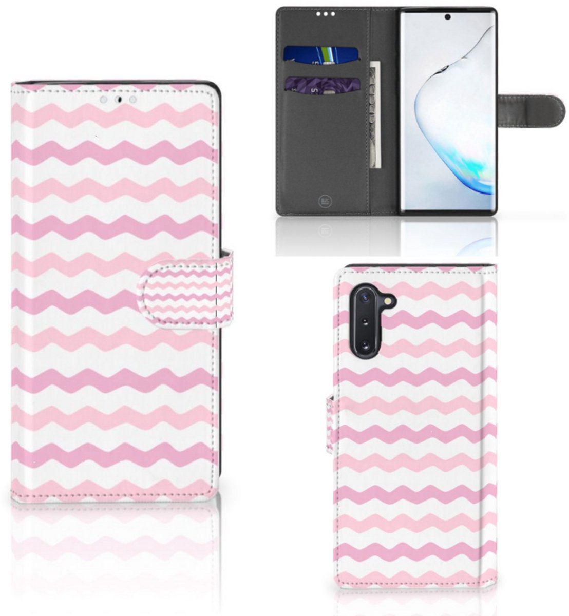Samsung Galaxy Note 10 Telefoon Hoesje Waves Roze