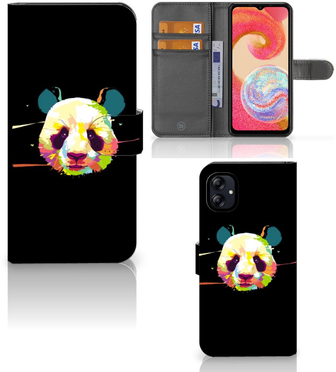 Samsung Galaxy A04e Leuk Hoesje Panda Color