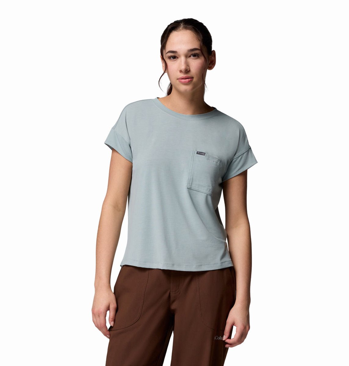 Columbia Daniela Falls SS – Outdoor Kleding Fleeces en Truien T-Shirt Blauw