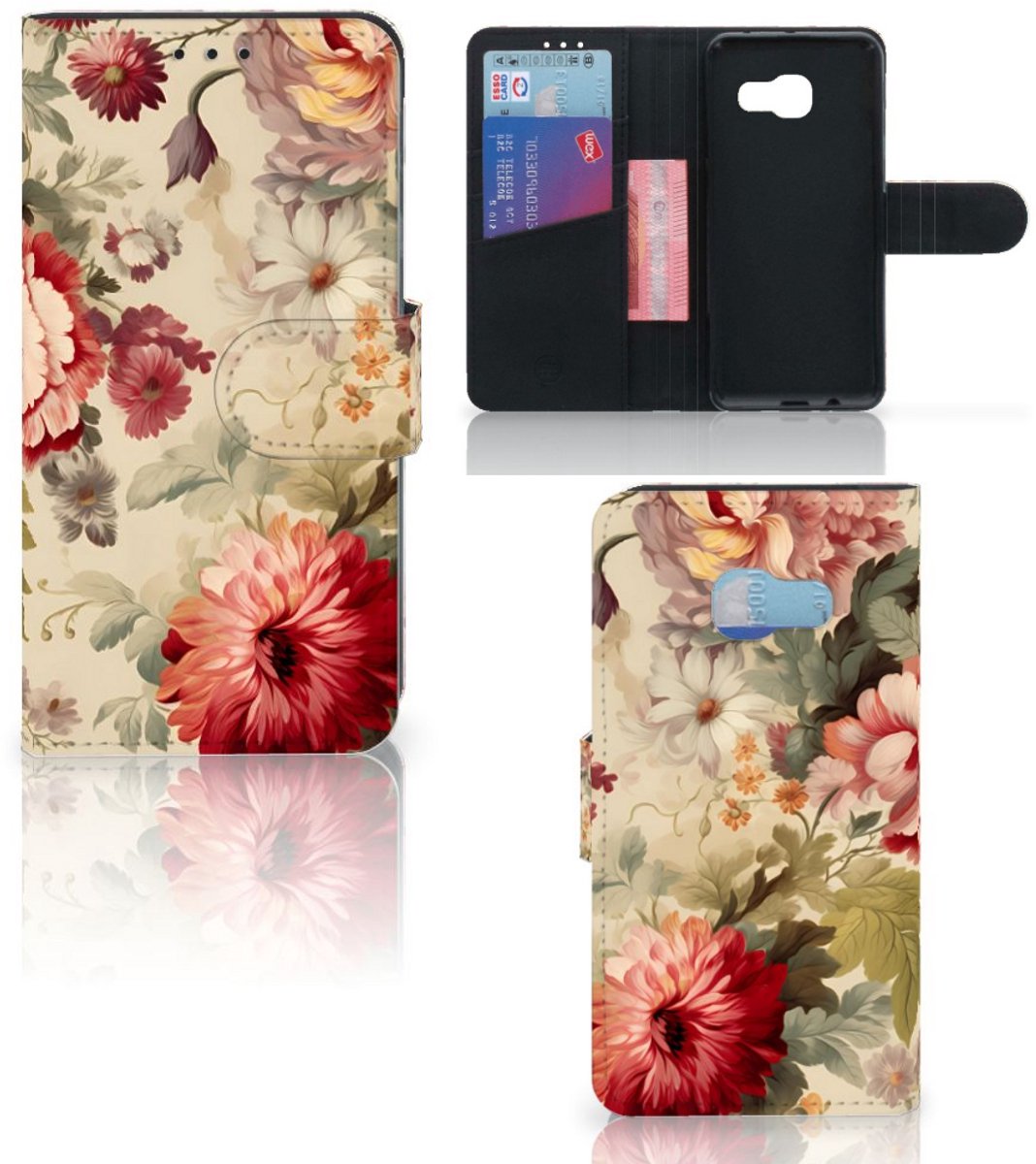Hoesje voor Samsung Galaxy A3 2017 Bloemen