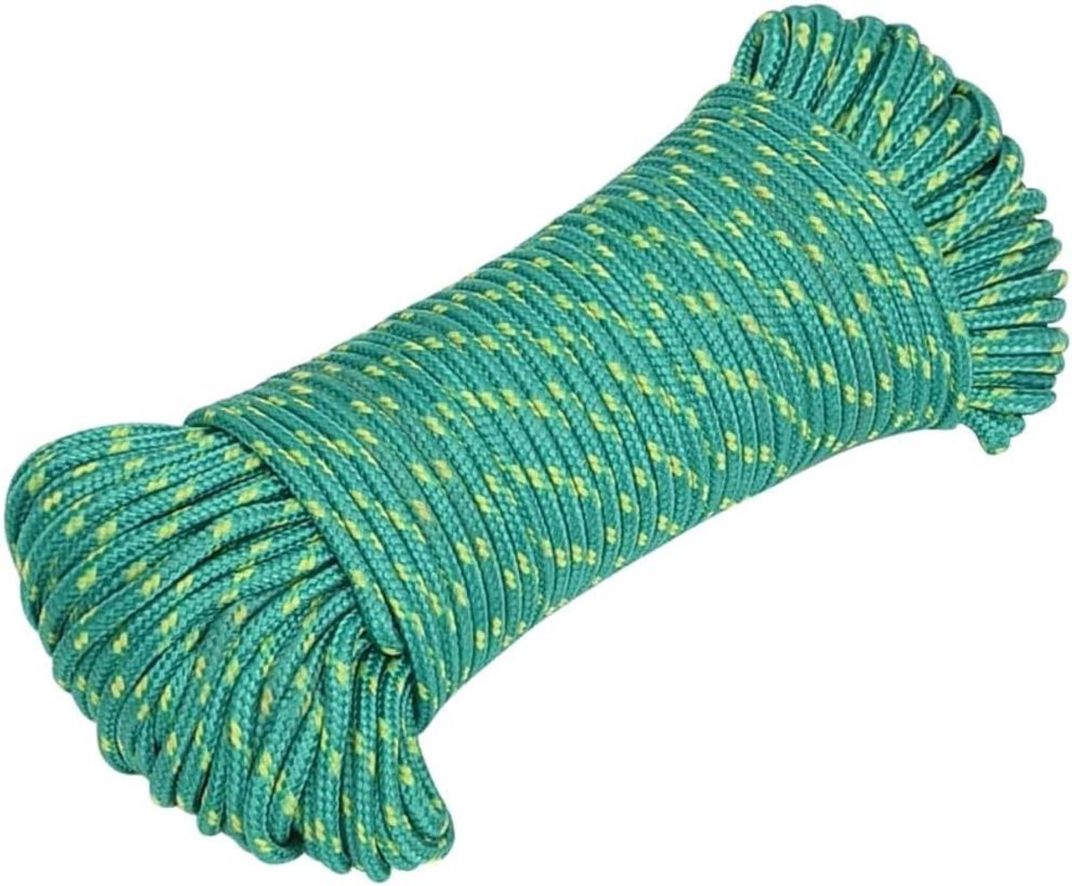 Boottouw Polypropyleen - Scheepstouw Gevlochten Touw - Varen en Zeilen - Sterk Weerbestendig Materiaal - 3 mm 500 m - Groen