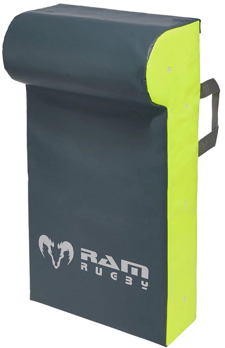 Single Wedge Hit Shield - PVC - High-Density Foam - Grijs & Groen - Large