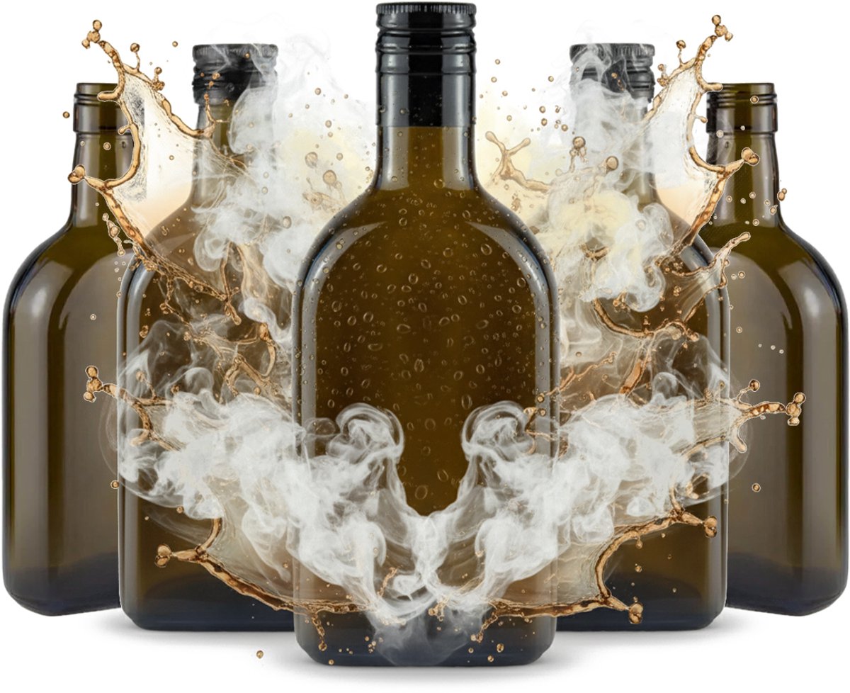 Bimberek - Rumfles Donker Glas - 350ml - Set van 50
