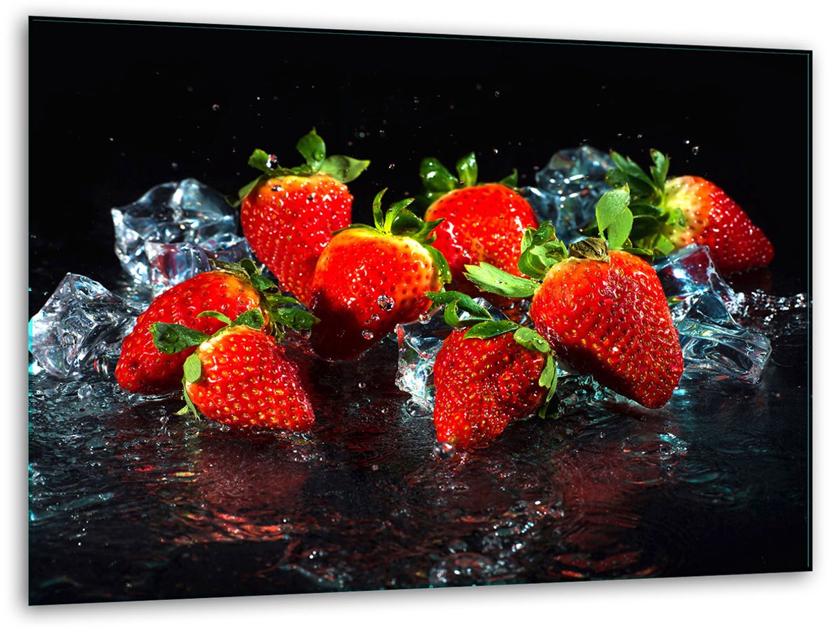 TMK ArtDeko Serie - Glazen Snijplank - 40x30cm - Ontworpen Met Fruit - Hittebestendig