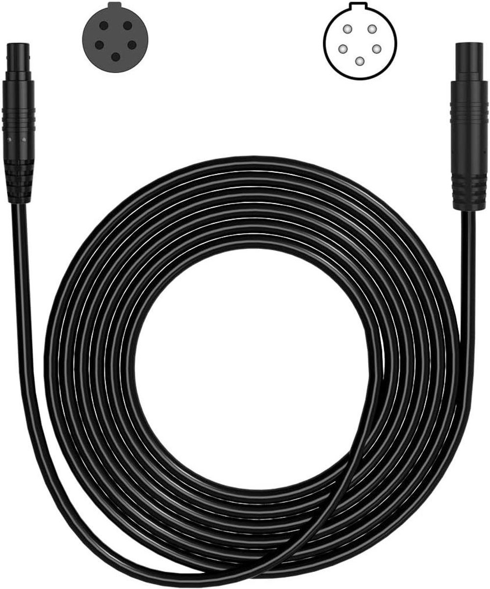 Verlengkabel Achteruitrijcamera - Dashcam Kabel Camera Kabel - Achteruit Rijden Beveiligen - 5-Polige Aansluiting - 5 meter - Zwart