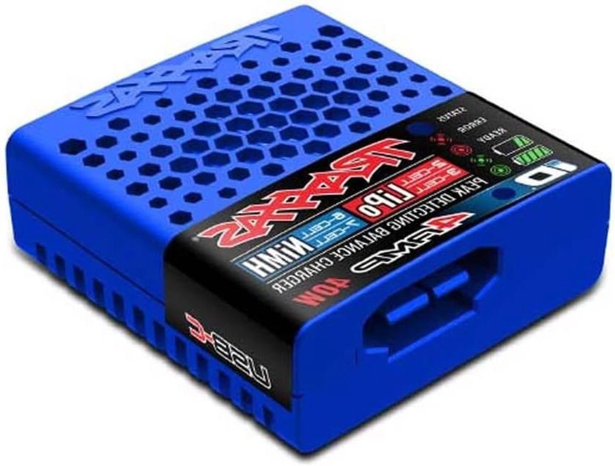 Batterijlader - Oplader Balancer - Batterijen Opladen - Multi-Chemistry - 40W - Blauw